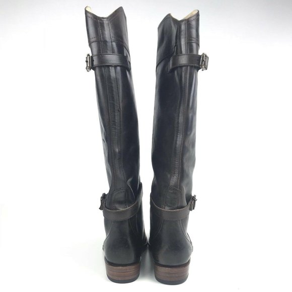 Frye Womens Boots Tall Dorado Riding Leather - Picture 8 of 8